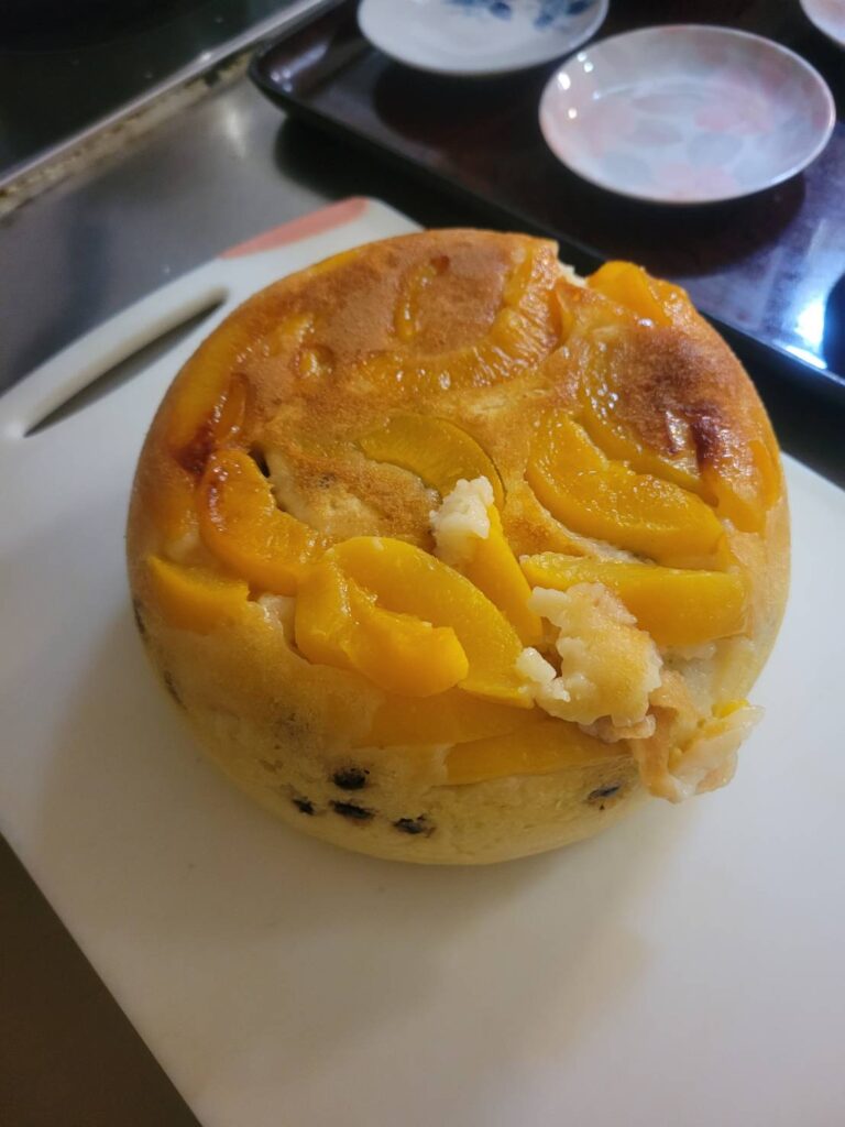 炊飯器でケーキを作りました