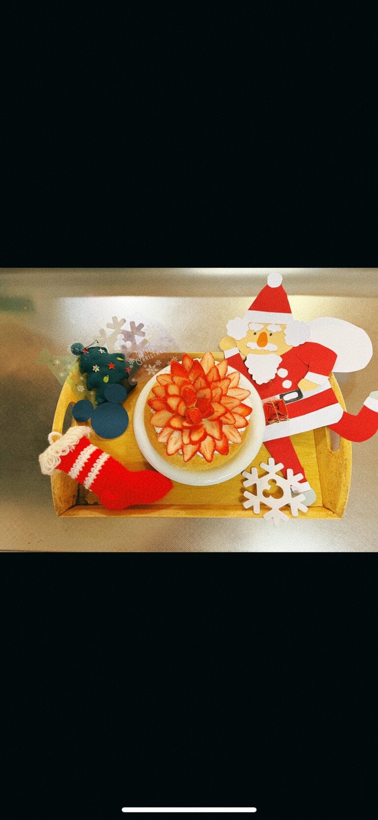 クリスマスケーキをつくりました！