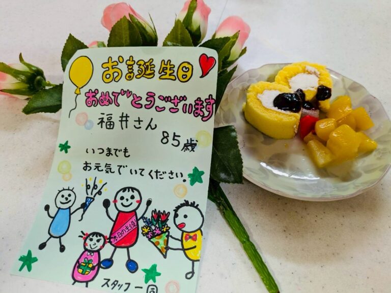 4/22日生まれの福井様、お誕生日会をしました！