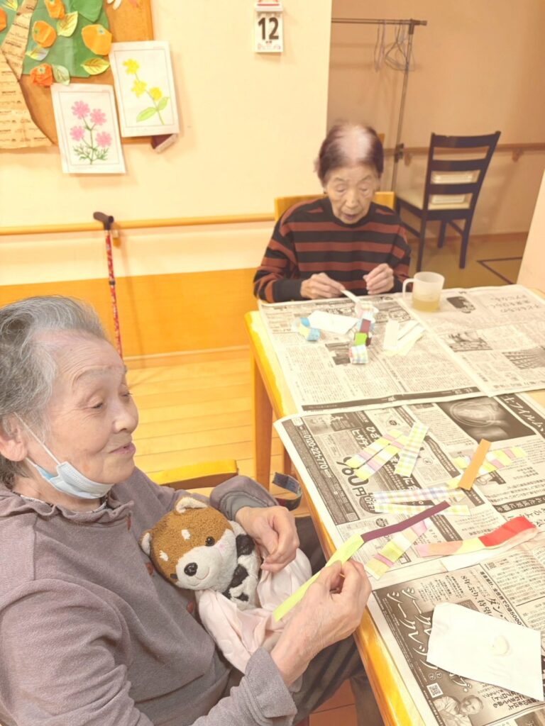 皆で輪繋ぎ作成